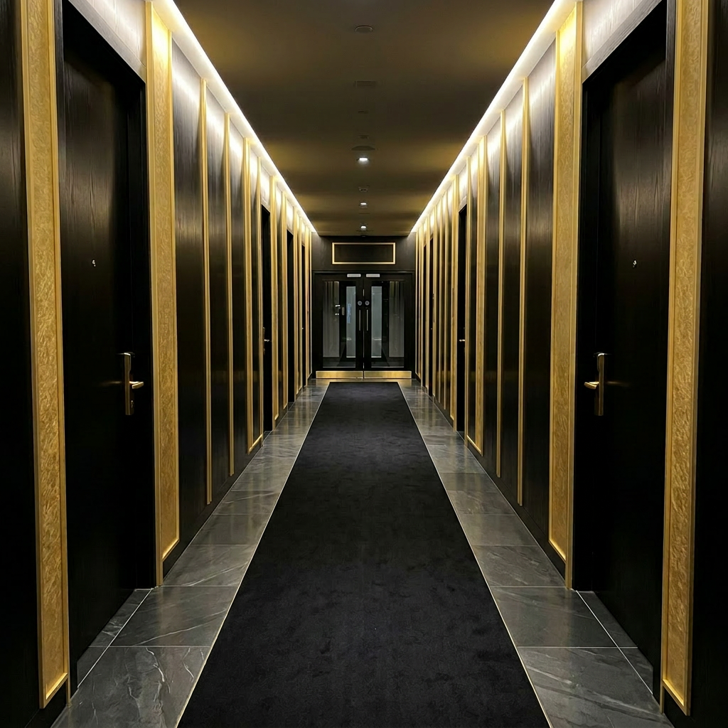 Remove 'Level 5' text and some doors